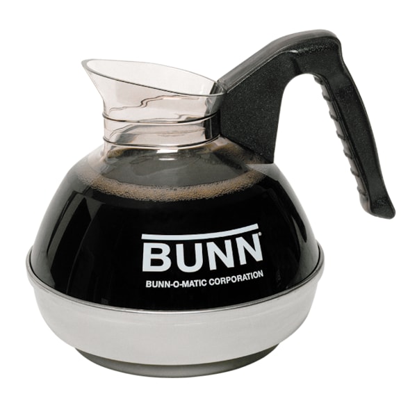 Bunn Black Handle Easy Pour Glass Coffee Decanter, PK24